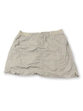 Gloria Vanderbilt Gray Elastic Waist Skirt